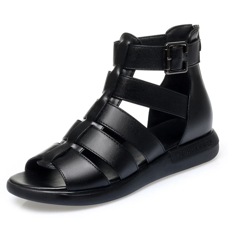 Damen Sandalen mit modischem Riemendesign und Komfortsohle