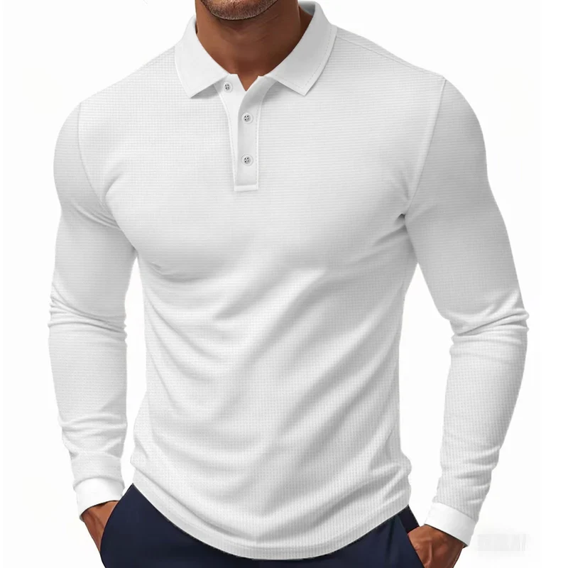 Herren Langarm Polohemd