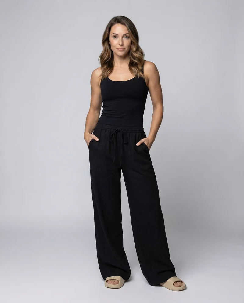 Damen Loungehose Extraweit Kordelzug