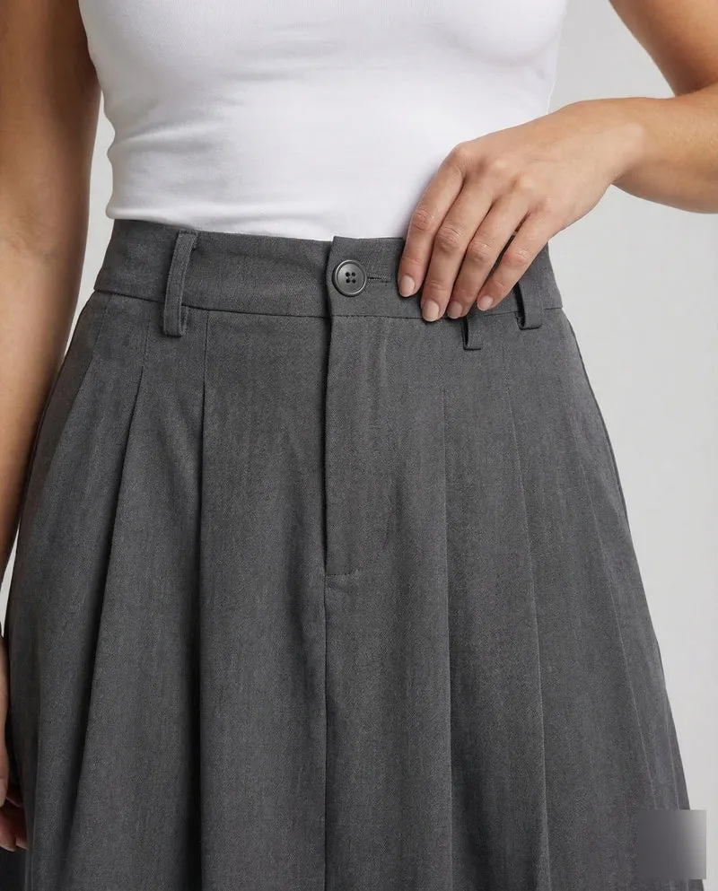 Damen Maxirock A Linie High Waist