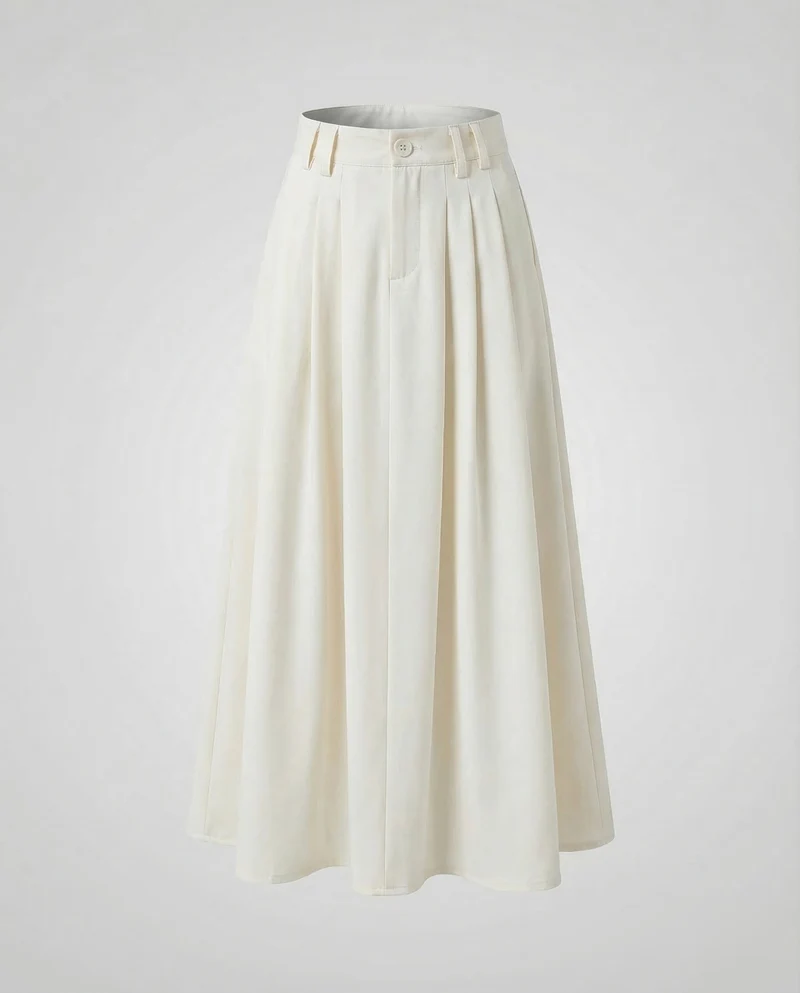 Damen Maxirock A Linie High Waist