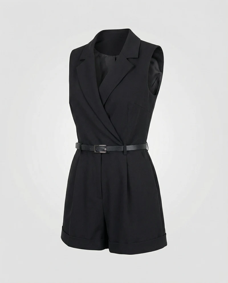 Schickes Kurz-Jumpsuit Für Stilvolle Frauen