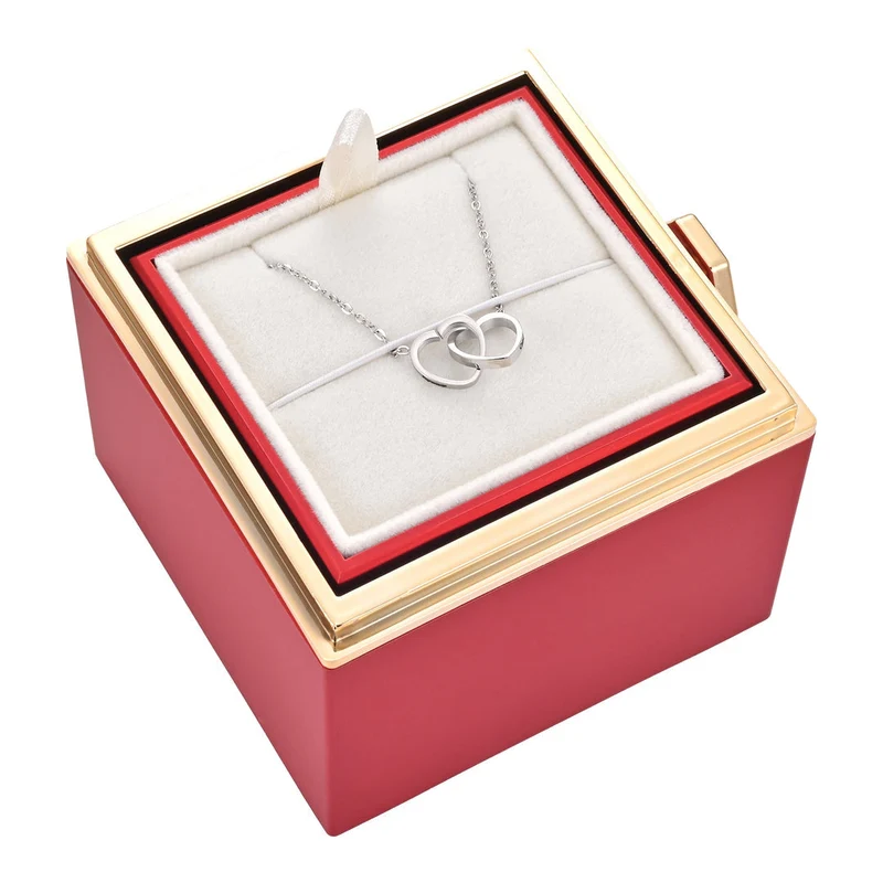 Rosenbox mit Halskette perfekt für den Valentinstag