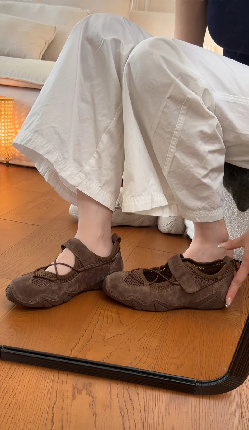 Damen Komfortable Freizeitschuhe mit atmungsaktivem Obermaterial und verspieltem Design Nord Taschen