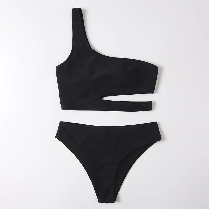 Damen Einseitiger Bikini mit innovativem Cut-Out