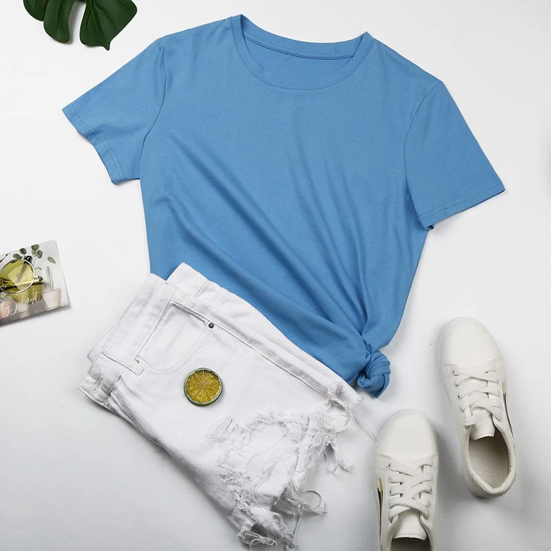Damen Basic T-Shirt mit Lässigem Schnitt und Hochwertiger Baumwollqualität Nord Taschen