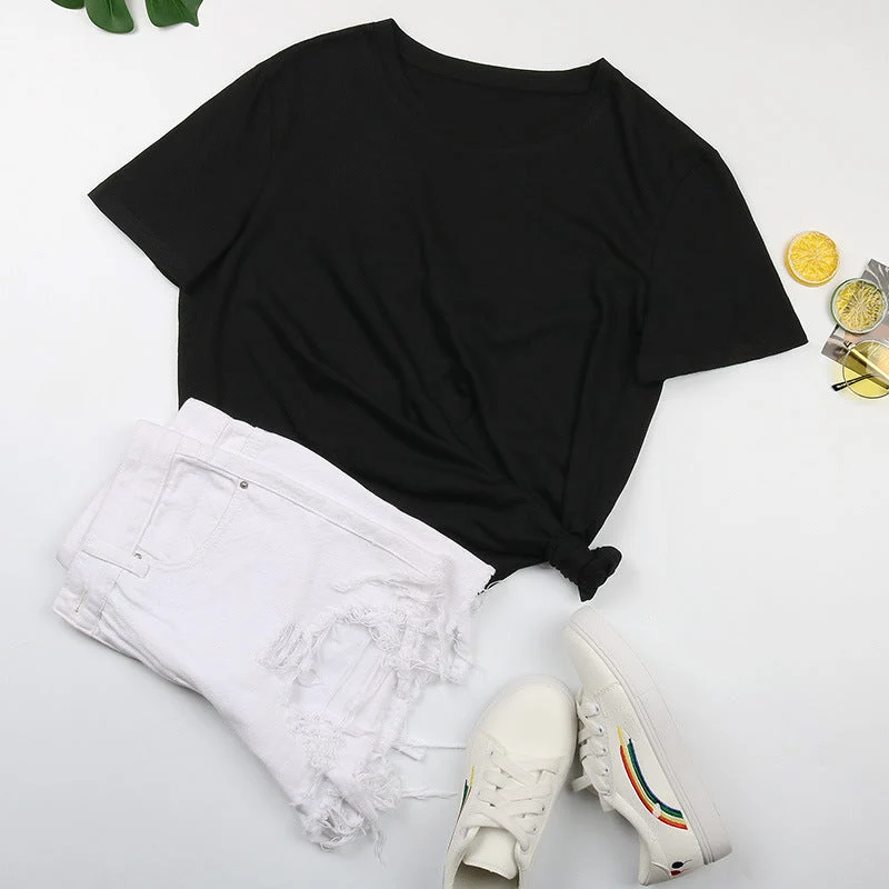 Damen Basic T-Shirt mit Lässigem Schnitt und Hochwertiger Baumwollqualität Nord Taschen