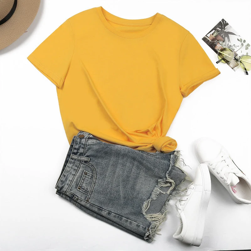 Damen Basic T-Shirt mit Lässigem Schnitt und Hochwertiger Baumwollqualität Nord Taschen