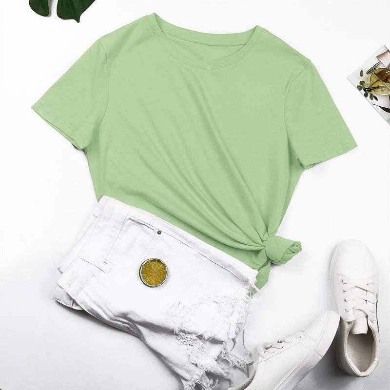 Damen Basic T-Shirt mit Lässigem Schnitt und Hochwertiger Baumwollqualität Nord Taschen
