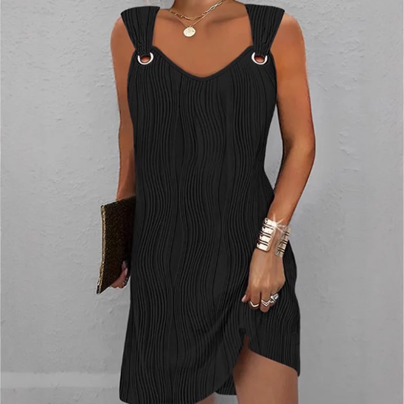 Damen Minikleid mit Wellenmuster
