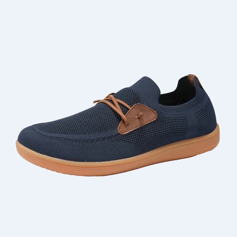 Herren atmungsaktiver Strick-Schlupfsneaker mit elastischem Einstieg und dämpfender Leichtsohle
