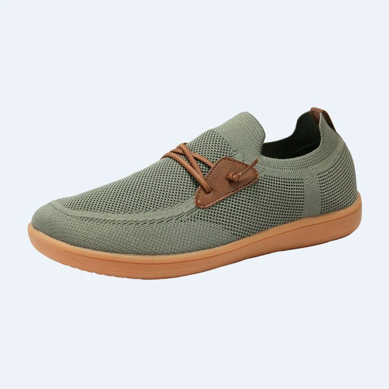 Herren atmungsaktiver Strick-Schlupfsneaker mit elastischem Einstieg und dämpfender Leichtsohle