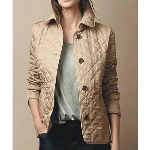 Die Elegante Schlanke Seiden-Baumwoll-Jacke