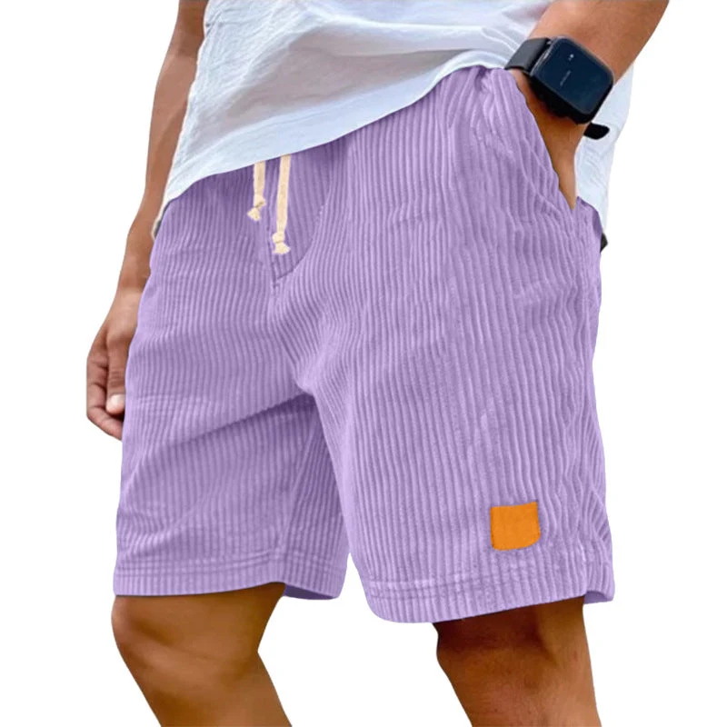 Herren Feincord-Shorts mit elastischem Tunnelzugbund, Kordelzug und tiefen Eingrifftaschen Nord Taschen