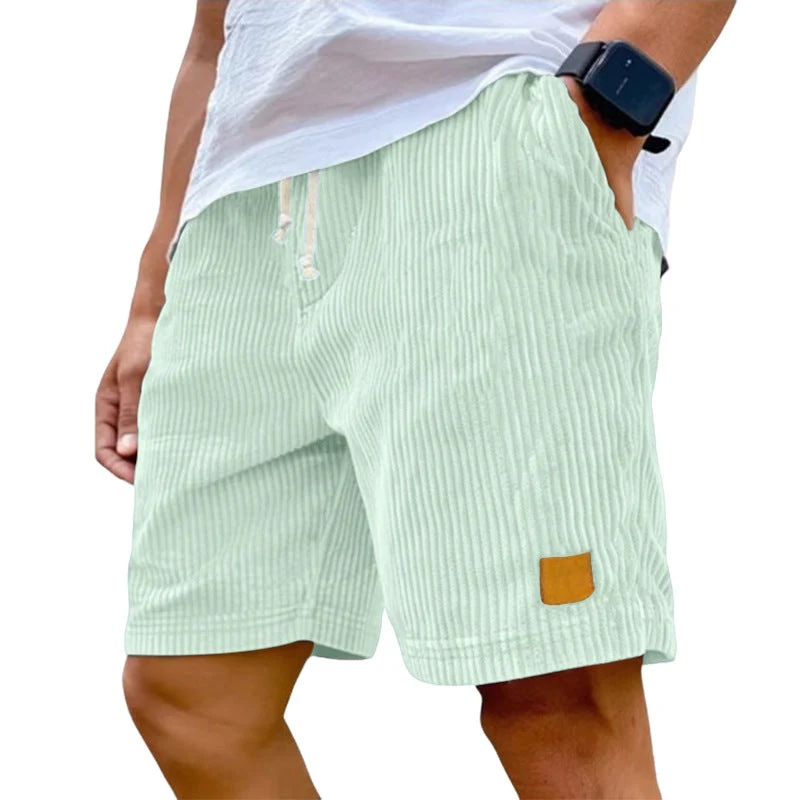 Herren Feincord-Shorts mit elastischem Tunnelzugbund, Kordelzug und tiefen Eingrifftaschen Nord Taschen