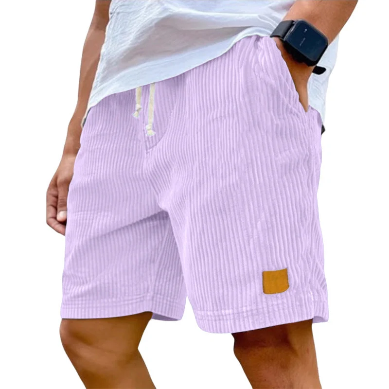 Herren Feincord-Shorts mit elastischem Tunnelzugbund, Kordelzug und tiefen Eingrifftaschen Nord Taschen