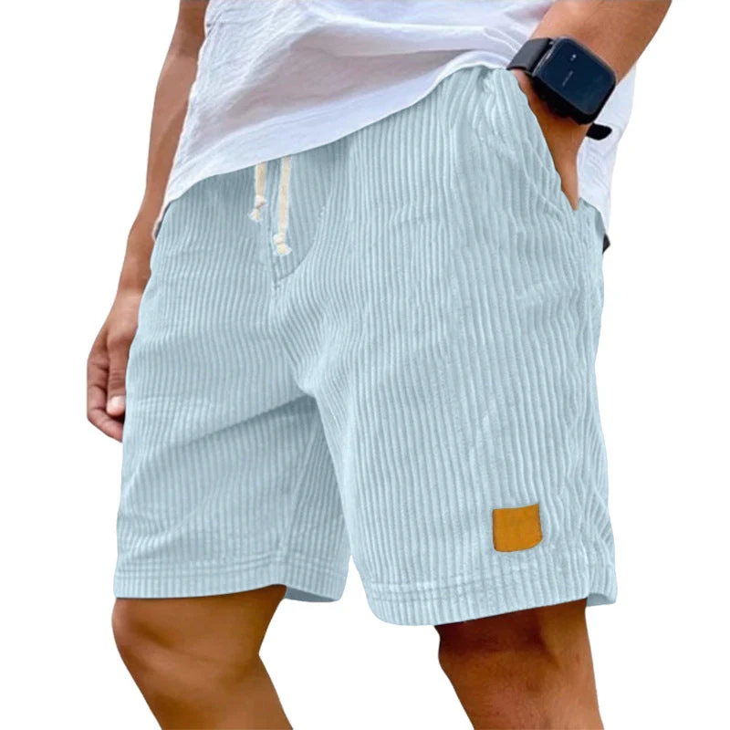 Herren Feincord-Shorts mit elastischem Tunnelzugbund, Kordelzug und tiefen Eingrifftaschen Nord Taschen