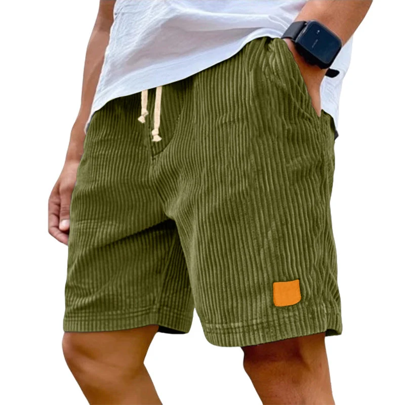 Herren Feincord-Shorts mit elastischem Tunnelzugbund, Kordelzug und tiefen Eingrifftaschen Nord Taschen