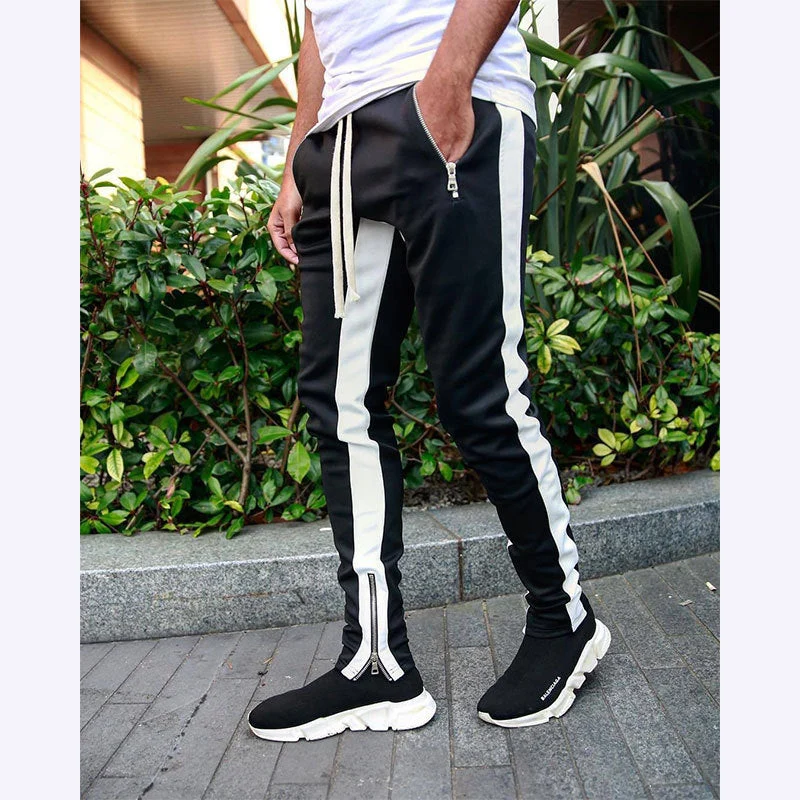 Herren Sportliche Slim-Fit Jogginghose mit Seitentaschen