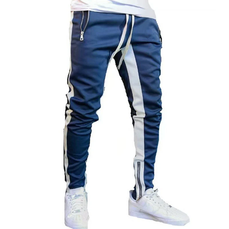 Herren Sportliche Slim-Fit Jogginghose mit Seitentaschen