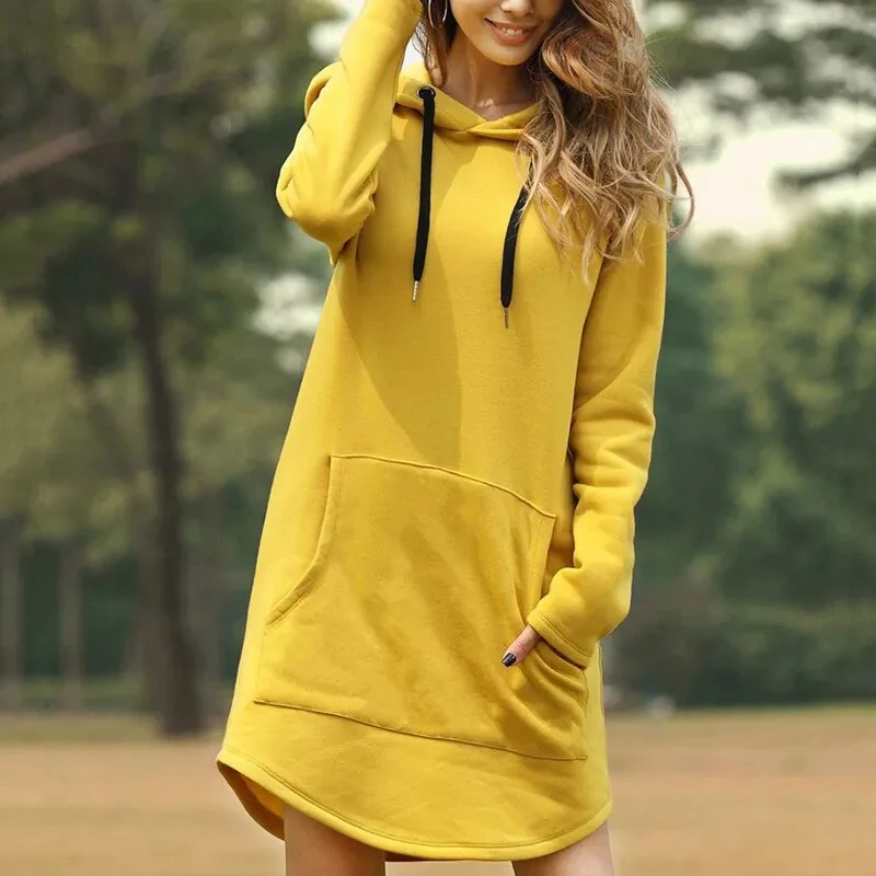 Gemütliches Hoodie-Kleid für Damen