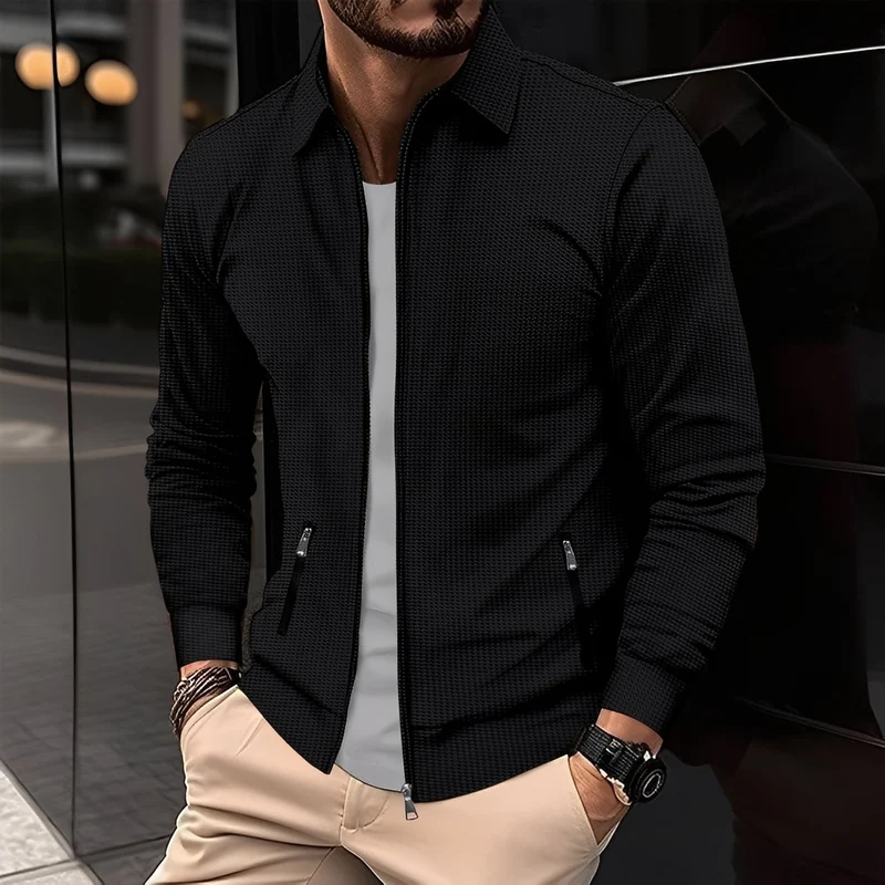 Moderne Jacke mit Reißverschlusstaschen für Herren