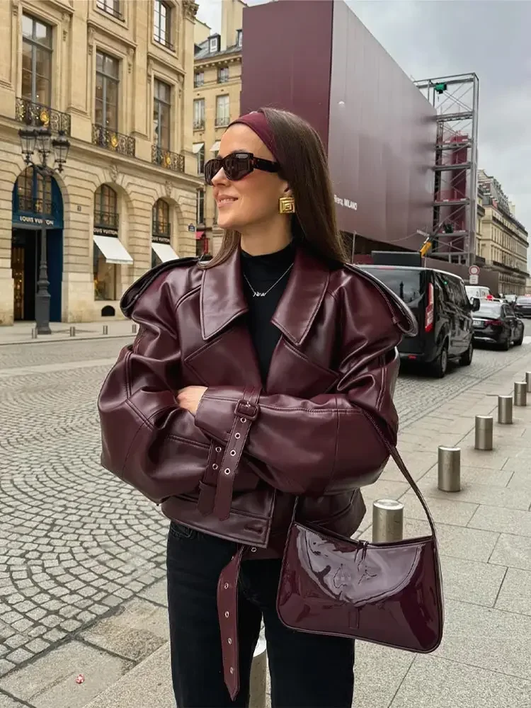 Lederjacke mit Zeitlosem Design