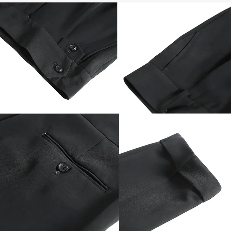 Nord Taschen | Premium Hoher Taillenformeller Herrenanzughose