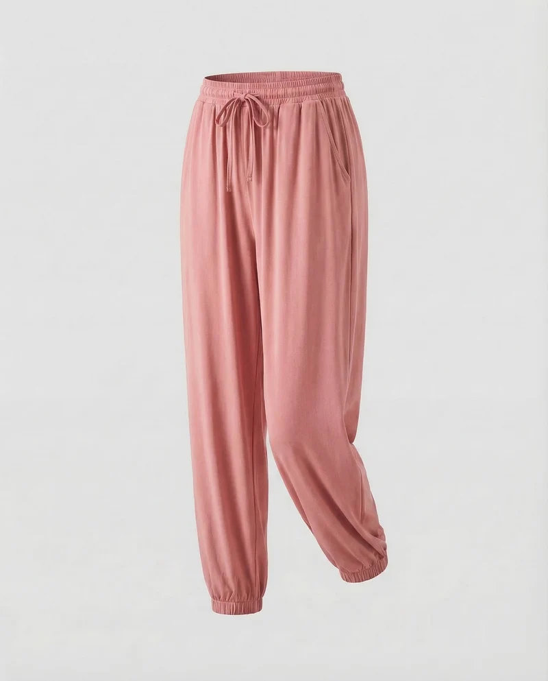 Damen Viskose Jogger Tunnelzug