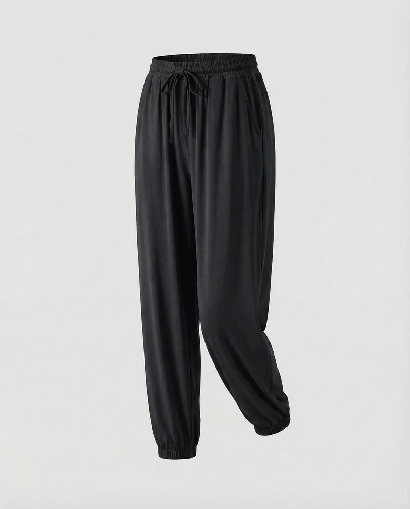 Damen Viskose Jogger Tunnelzug