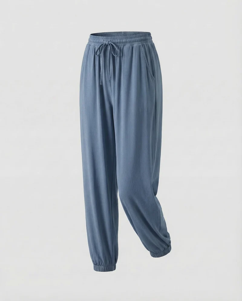 Damen Viskose Jogger Tunnelzug
