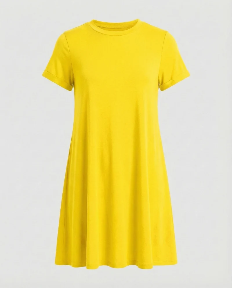 Damen lässiges A-Linien-T-Shirtkleid