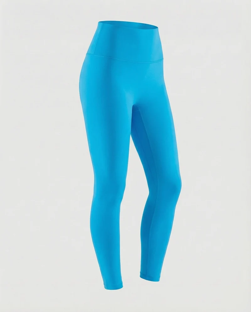 Damen hochgeschnittene Kompressions-Leggings mit Mikrostretch