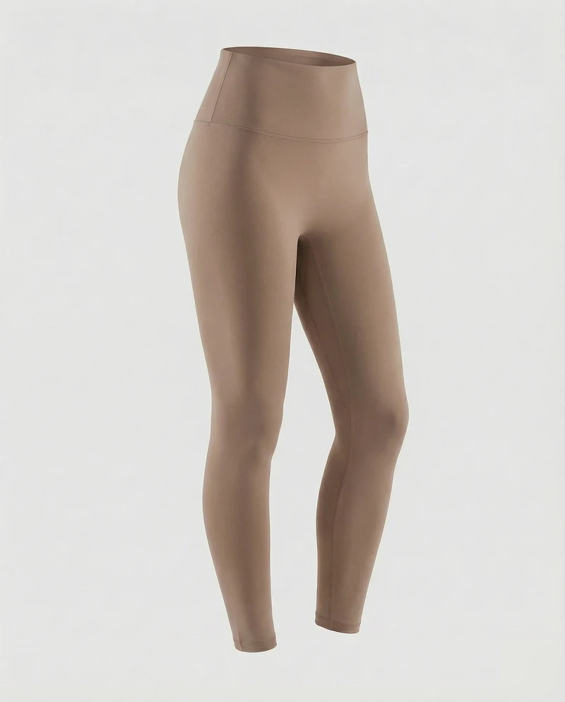 Damen hochgeschnittene Kompressions-Leggings mit Mikrostretch