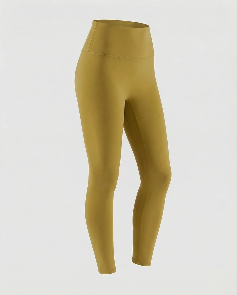Damen hochgeschnittene Kompressions-Leggings mit Mikrostretch