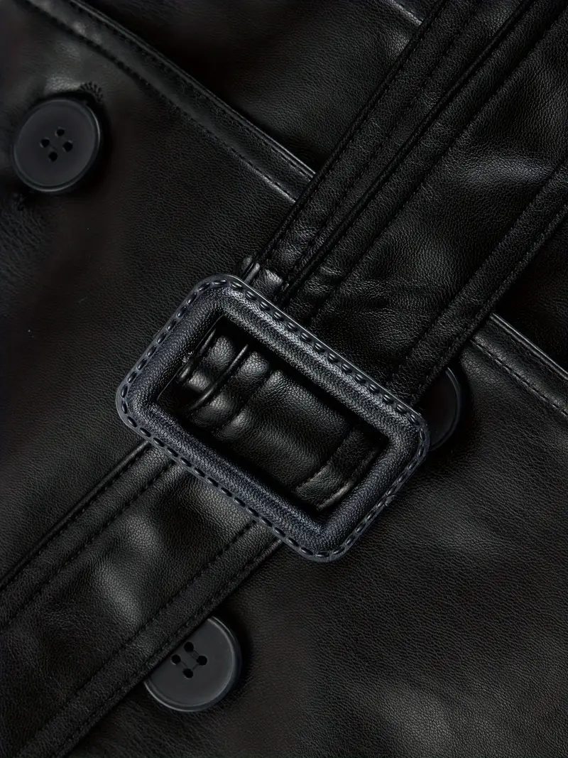 Nord Taschen | Trenchcoat - stilvolle lange schwarze Damenjacke