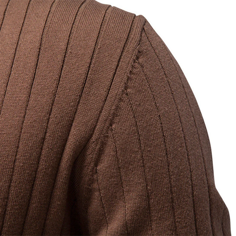 Herren kurzärmliges Feinstrick-Polo mit Kentkragen und Rippenstruktur