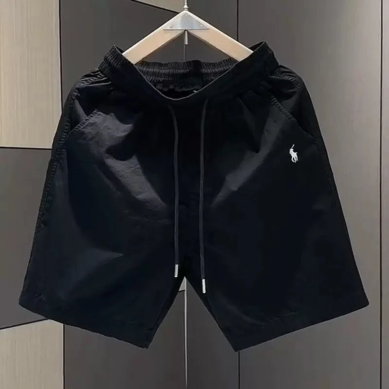 Herren leichte Freizeithose mit elastischem Bund und seitlichen Taschen