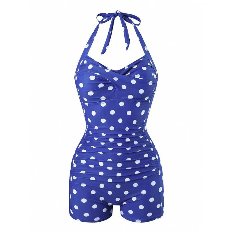 Damen Einteiler Badeanzug mit halterneck Design und moderner Passform