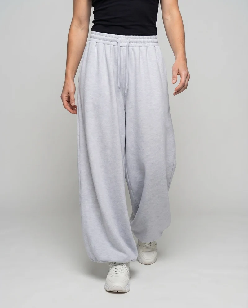 Damen Modische Ballonförmiger Saum Mischgewebe Volumenhose