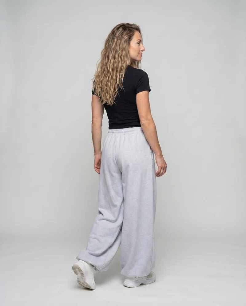Damen Modische Ballonförmiger Saum Mischgewebe Volumenhose