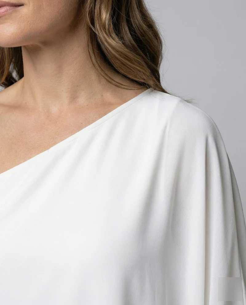 Damen elegantes Ein-Schulter-Minikleid
