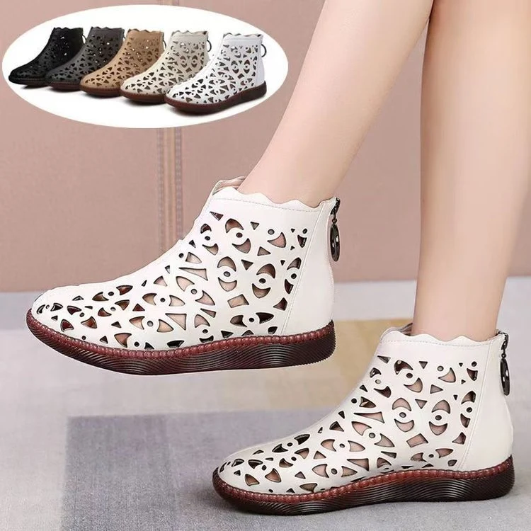 Damen Elegante und atmungsaktive Ankle Boots mit Cut-Out Design