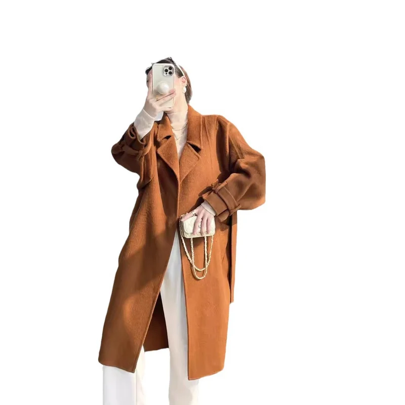 Damen Oversize-Mantel mit tiefsitzender Schulter und langer Silhouette Nord Taschen