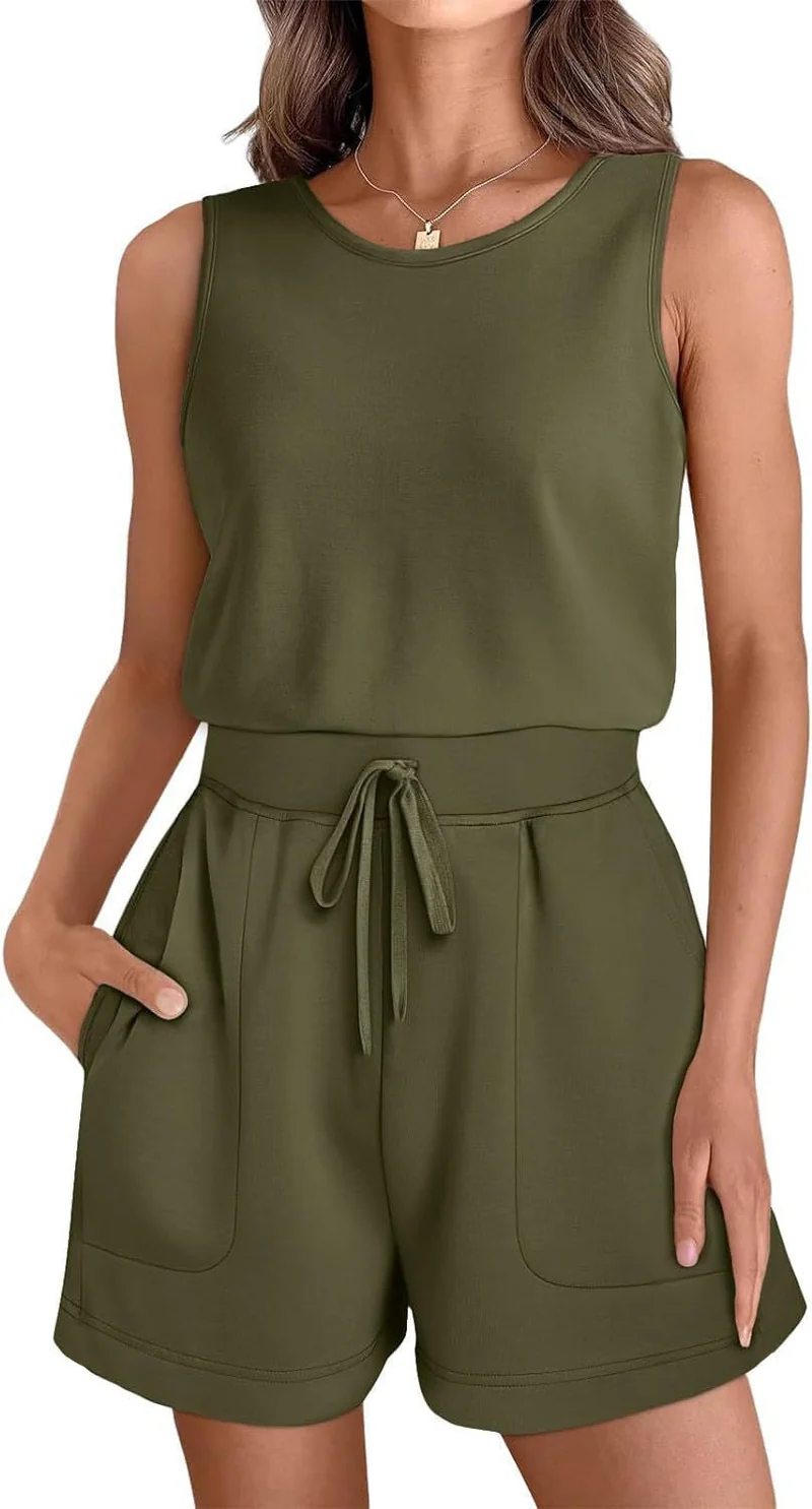 Damen Freizeit Overall mit modischen Taschen