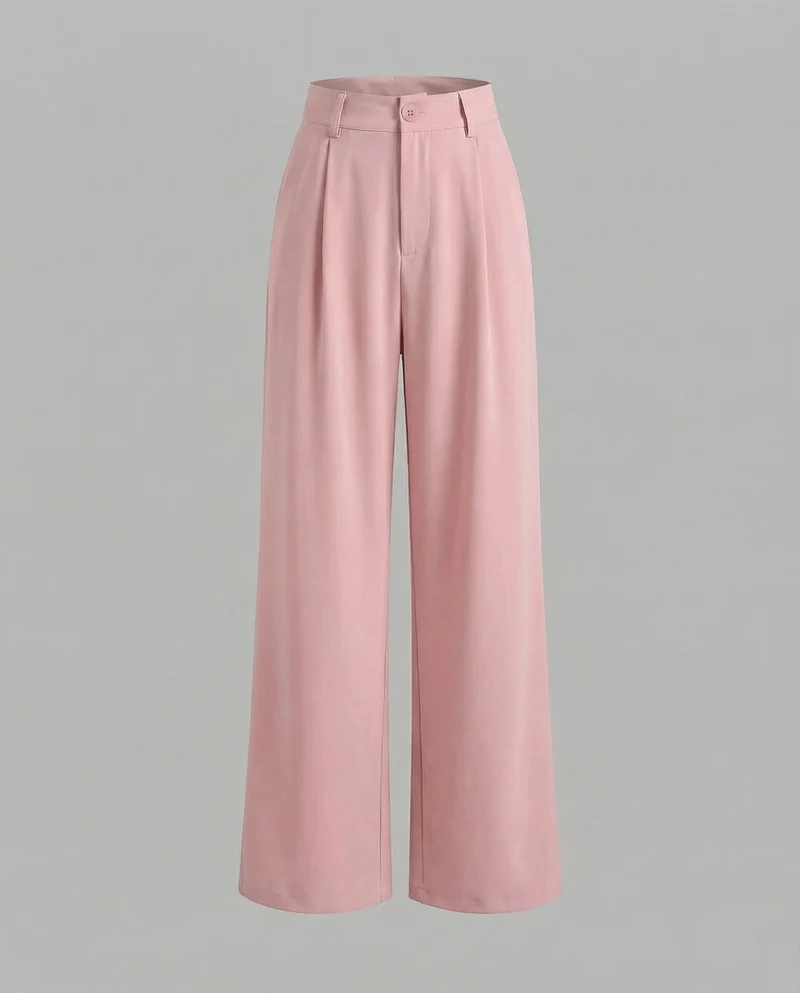 Damen nan Bundfaltenhose im weiten Palazzo-Schnitt mit hoher Taille und Bügelfalte - Arvani