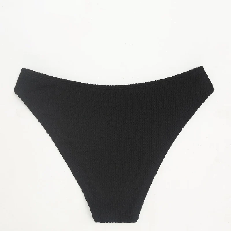 Damen Hochgeschnittene Bikini-Hose mit strukturiertem Design