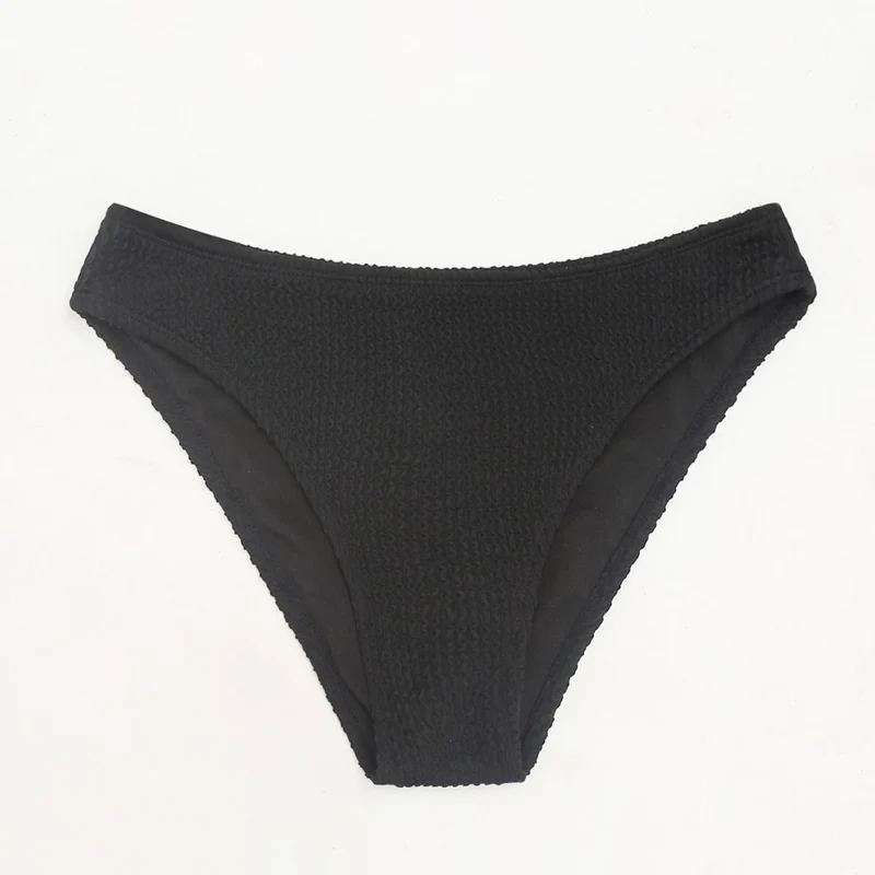 Damen Hochgeschnittene Bikini-Hose mit strukturiertem Design