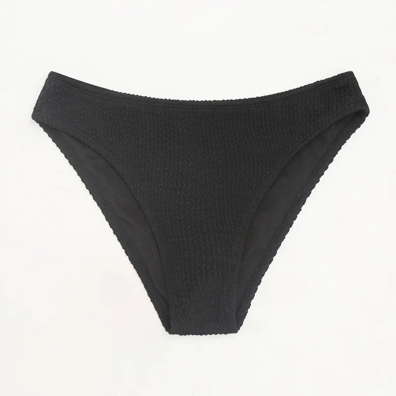 Damen Hochgeschnittene Bikini-Hose mit strukturiertem Design