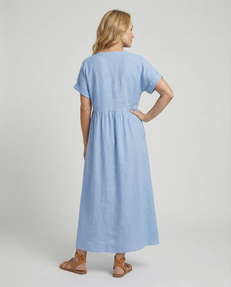 Bluse Damen Kurzarm Kentkragen